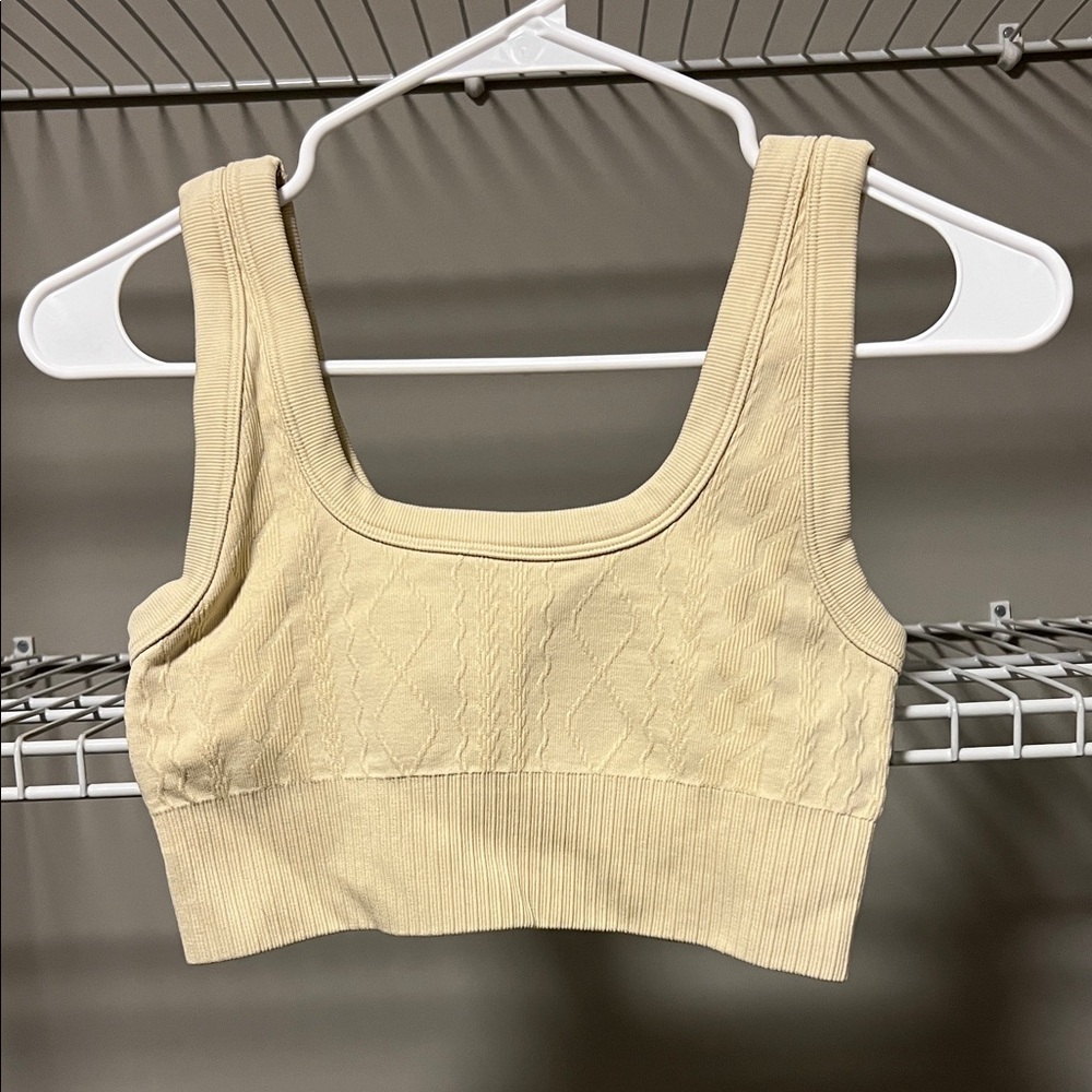 JoyLab Beige Knit Top